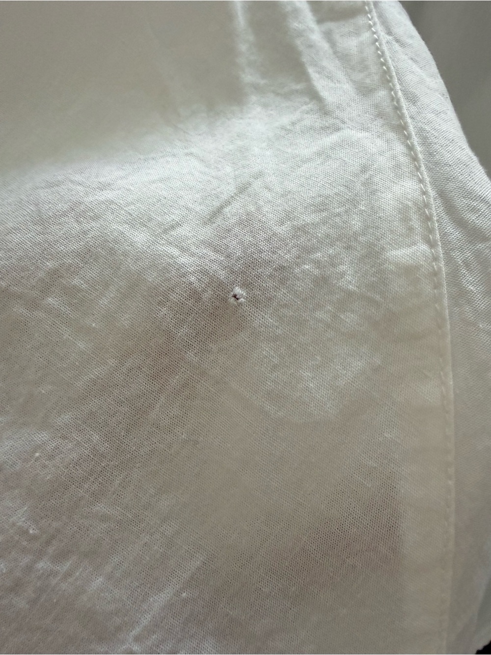 Avec Les Filles 100% Cotton White Button-Down Longline Peplum Shirt Size: L - Picture 12 of 13